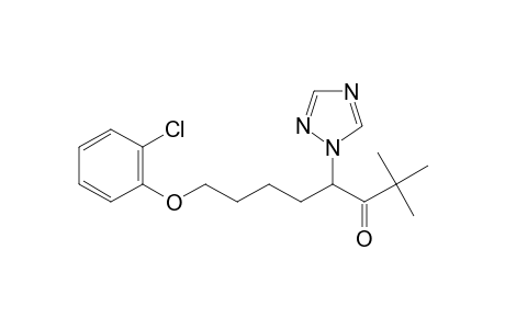 3-Octanone, 8-(2-chlorophenoxy)-2,2-dimethyl-4-(1H-1,2,4-triazol-1-yl)-