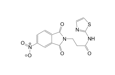 3-(5-nitro-1,3-dioxo-1,3-dihydro-2H-isoindol-2-yl)-N-(1,3-thiazol-2-yl)propanamide