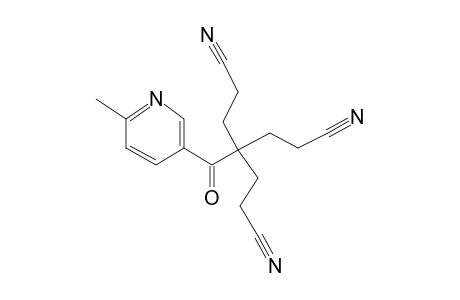 4-(2-Cyanoethyl)-4-[(6-methyl-3-pyridinyl)carbonyl]heptanedinitrile