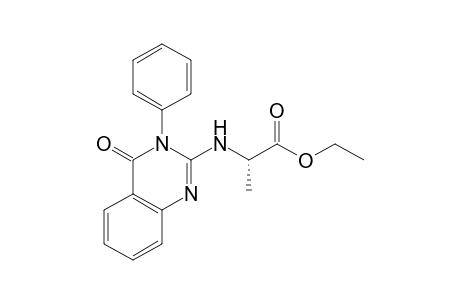 Ethyl N-(4-oxo-3-phenyl-3,4-dihydro-2-quinazolinyl)alaninate