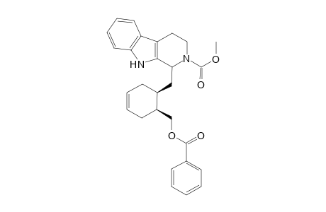 (3R,3.alpha.)-1-(1S,2S)-[[1-[(Benzoyloxy)methyl]cyclohex-4-ene-2-yl]methyl]-2-(methoxycarbonyl)-2,3,4,9-tetrahydro-1H-pyrido[3,4-b]indole
