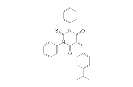 5-(4-isopropylbenzylidene)-1,3-diphenyl-2-thioxodihydro-4,6(1H,5H)-pyrimidinedione