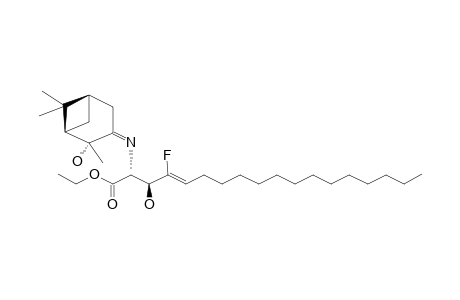 ETHYL-[2R,3S,(4Z)]-4-FLUORO-3-HYDROXY-2-(2-HYDROXY-2,6,6-TRIMETHYLBICYCLO-[3.1.1]-HEPTAN-3-YLIDENEAMINO)-OCTADEC-4-ENE-ACETATE