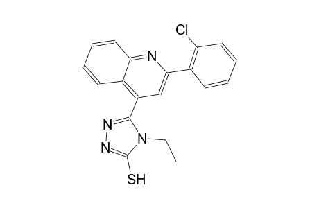 5-[2-(2-chlorophenyl)-4-quinolinyl]-4-ethyl-4H-1,2,4-triazole-3-thiol