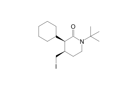 (3R*,4R*)-1-tert-Butyl-3-cyclohexyl-4-(iodomethyl)piperidin-2-one
