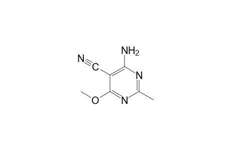 4-amino-6-methoxy-2-methyl-5-pyrimidinecarbonitrile