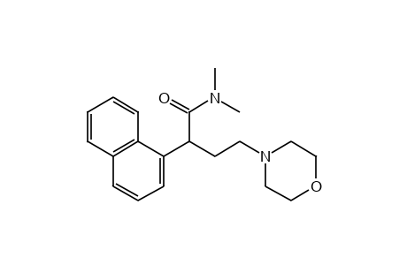 N,N-DIMETHYL-alpha-(1-NAPHTHYL)-4-MORPHOLINEBUTYRAMIDE