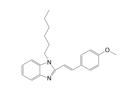 1H-benzimidazole, 1-hexyl-2-[(E)-2-(4-methoxyphenyl)ethenyl]-