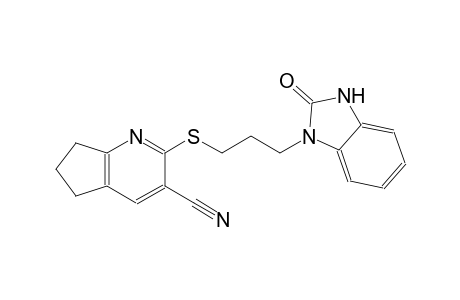 5H-cyclopenta[b]pyridine-3-carbonitrile, 2-[[3-(2,3-dihydro-2-oxo-1H-benzimidazol-1-yl)propyl]thio]-6,7-dihydro-