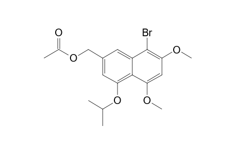 (8-bromanyl-5,7-dimethoxy-4-propan-2-yloxy-naphthalen-2-yl)methyl ethanoate