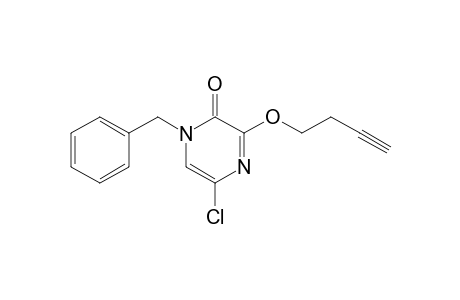 1-benzyl-3-but-3-ynoxy-5-chloro-pyrazin-2-one