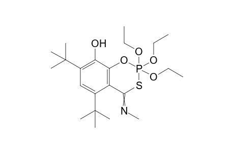 5,7-ditert-butyl-2,2,2-triethoxy-4-methylimino-1,3,2.sigma.{5}-benzoxathiaphosphinin-8-ol