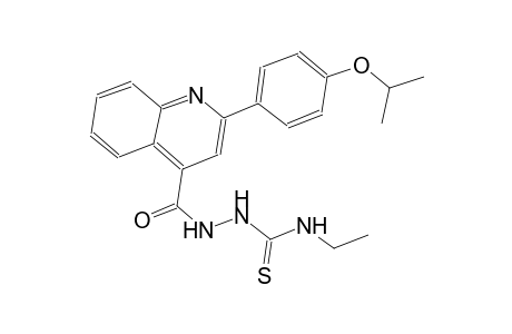 N-ethyl-2-{[2-(4-isopropoxyphenyl)-4-quinolinyl]carbonyl}hydrazinecarbothioamide