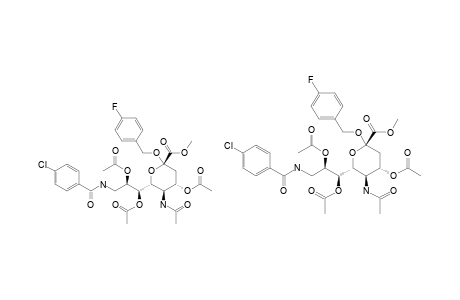 METHYL_(4-FLUOROBENZYL_5-ACETAMIDO-4,7,8-TRI-O-ACETYL-9-(4-CHLOROBENZAMIDO)-3,5,9-TRIDEOXY-D-GLYCERO-ALPHA-D-GALACTO-2-NONULOPYRANOSID)-ONATE