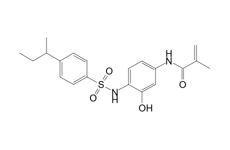 4'-[(p-sec-butylphenyl)sulfonamido]-3'-hydroxymethacrylanilide