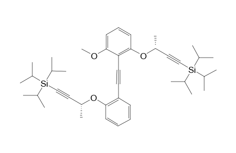 (-)-[(3R)-3-(2-{[2-Methoxy-6-({(1R)-1-methyl-3-[tris(1-methylethyl)silyl]prop-2-yn-1-yl}oxy)phenyl]ethynyl}phenoxy)but-1-yn-1-yl][tris(1-methylethyl)]silane