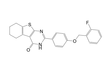 benzo[4,5]thieno[2,3-d]pyrimidin-4(3H)-one, 2-[4-[(2-fluorophenyl)methoxy]phenyl]-5,6,7,8-tetrahydro-