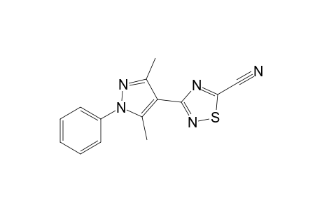 3-(3,5-dimethyl-1-phenyl-4-pyrazolyl)-1,2,4-thiadiazole-5-carbonitrile