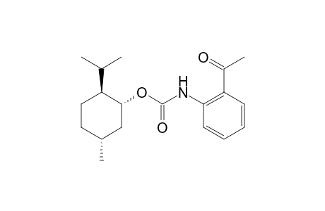 (2-Acetyl-phenyl)-carbamic acid (1 R,2S,5R)-2-isopropyl-5-methyl-cyclohexyl ester
