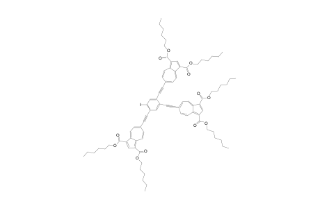 1,2,4-TRIS-(6-AZULENYLETHYNYL)-5-IODOBENZENE