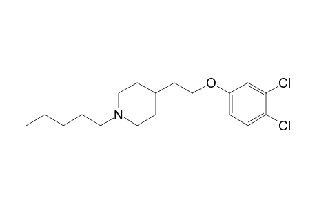 1-amyl-4-[2-(3,4-dichlorophenoxy)ethyl]piperidine