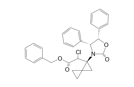 Benzyl (4R,5S,1S)-2-chloro-2-[1'-(2"-oxo-4",5"-diphenyl-3"-oxazolidinyl)spiropentyl]acetate