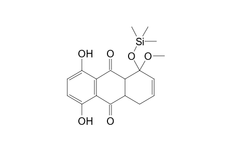 5,8-Dihydroxy-1-methoxy-1-[(trimethylsilyl)oxy]-1,4,4a,9a-tetrahydro-9,10-anthraquinone