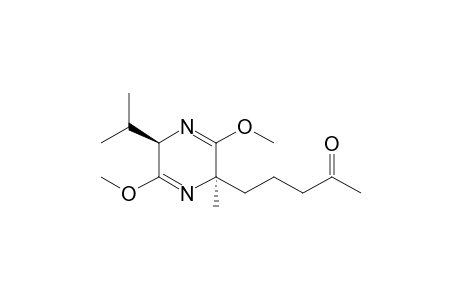 5-[(2R,5R)-2-isopropyl-3,6-dimethoxy-5-methyl-2H-pyrazin-5-yl]pentan-2-one