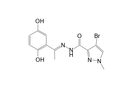 4-bromo-N'-[(E)-1-(2,5-dihydroxyphenyl)ethylidene]-1-methyl-1H-pyrazole-3-carbohydrazide
