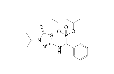 diisopropyl (4-isopropyl-5-thioxo-4,5-dihydro-1,3,4-thiadiazol-2-ylamino)(phenyl)methylphosphonate