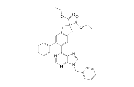 5-(9-benzylpurin-6-yl)-6-phenyl-indane-2,2-dicarboxylic acid diethyl ester