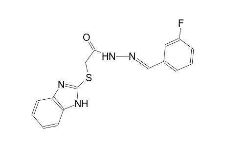 2-(1H-benzimidazol-2-ylsulfanyl)-N'-[(E)-(3-fluorophenyl)methylidene]acetohydrazide