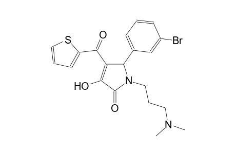 5-(3-bromophenyl)-1-[3-(dimethylamino)propyl]-3-hydroxy-4-(2-thienylcarbonyl)-1,5-dihydro-2H-pyrrol-2-one