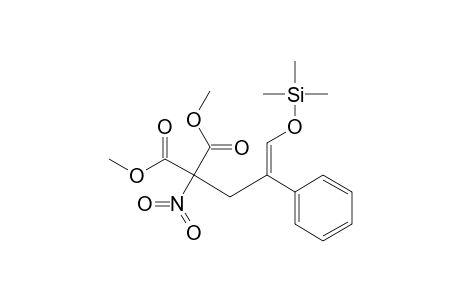 Propanedioic acid, nitro[2-phenyl-3-[(trimethylsilyl)oxy]-2-propenyl]-, dimethyl ester, (Z)-