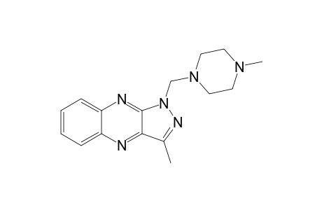 3-Methyl-1-[(4-methyl-1-piperazinyl)methyl]pyrazolo[4,3-b]quinoxaline