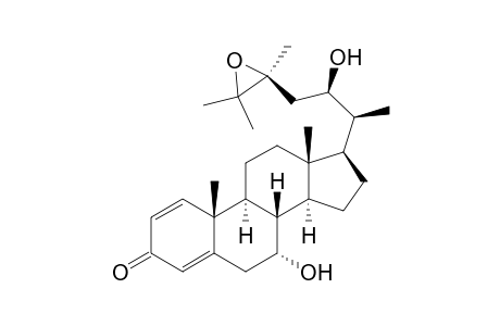 Ergosta-1,4-dien-3-one, 24,25-epoxy-7,22-dihydroxy-, (7.alpha.,22R,24S)-