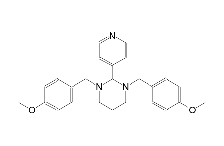 pyrimidine, hexahydro-1,3-bis[(4-methoxyphenyl)methyl]-2-(4-pyridinyl)-