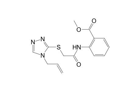 Benzoic acid, 2-[[2-[[4-(2-propenyl)-4H-1,2,4-triazol-3-yl]thio]acetyl]amino]-, methyl ester