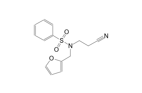 benzenesulfonamide, N-(2-cyanoethyl)-N-(2-furanylmethyl)-