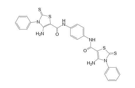 N,N'-(1,4-phenylene)bis(4-amino-3-phenyl-2-thioxo-2,3-dihydro thiazole-5-carboxamide)