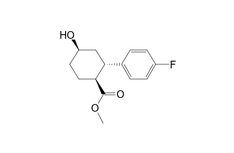 (1S,2S,4R)-2-(4-fluorophenyl)-4-hydroxy-1-cyclohexanecarboxylic acid methyl ester