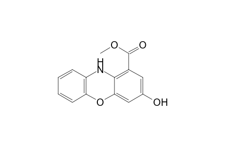10H-Phenoxazine-1-carboxylic acid, 3-hydroxy-, methyl ester