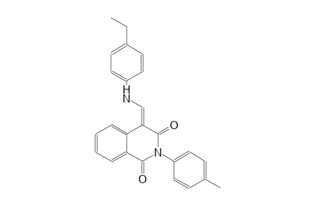 1,3(2H,4H)-isoquinolinedione, 4-[[(4-ethylphenyl)amino]methylene]-2-(4-methylphenyl)-, (4E)-