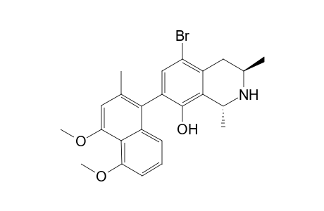 (1R,3R)-5-bromanyl-7-(4,5-dimethoxy-2-methyl-naphthalen-1-yl)-1,3-dimethyl-1,2,3,4-tetrahydroisoquinolin-8-ol