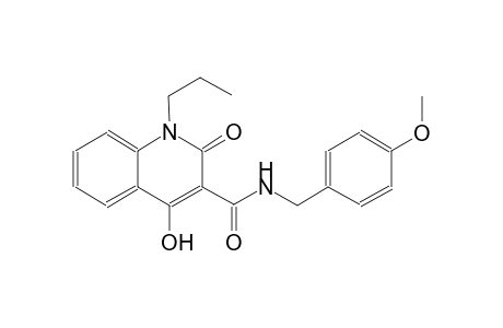 4-hydroxy-N-(4-methoxybenzyl)-2-oxo-1-propyl-1,2-dihydro-3-quinolinecarboxamide