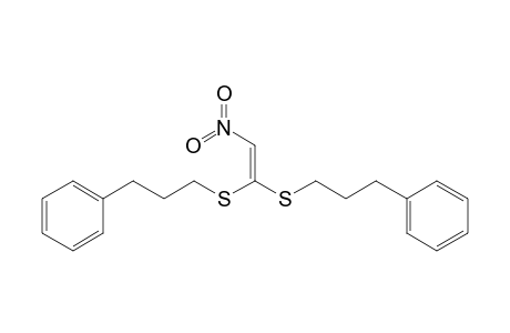 3-[2-nitro-1-(3-phenylpropylsulfanyl)ethenyl]sulfanylpropylbenzene