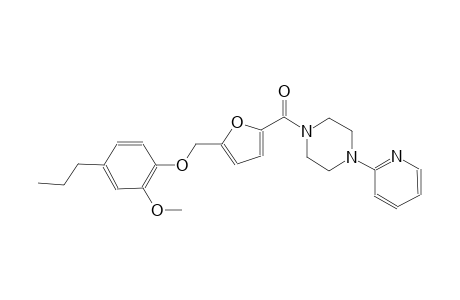 1-{5-[(2-methoxy-4-propylphenoxy)methyl]-2-furoyl}-4-(2-pyridinyl)piperazine