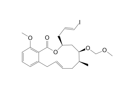 (3E,6S,7R,9S)-9-[(E)-3-iodanylprop-2-enyl]-13-methoxy-7-(methoxymethoxy)-6-methyl-10-oxabicyclo[10.4.0]hexadeca-1(12),3,13,15-tetraen-11-one