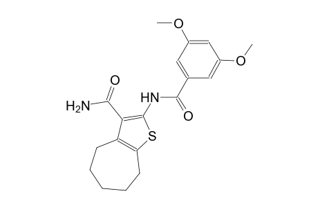 2-[(3,5-dimethoxybenzoyl)amino]-5,6,7,8-tetrahydro-4H-cyclohepta[b]thiophene-3-carboxamide