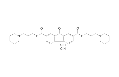 9-OXOFLUORENE-2,7-DICARBOXYLIC ACID, BIS(3-PIPERIDINOPROPYL) ESTER, DIHYDROCHLORIDE